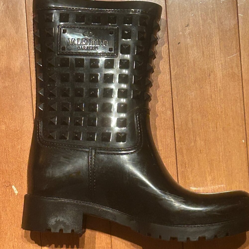 VALENTINO Rock Stud Rainboots 38